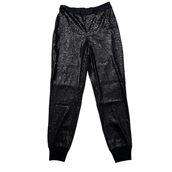 AllSaints Soraya Sequin Trouser 4 Black - Picture 1 of 16